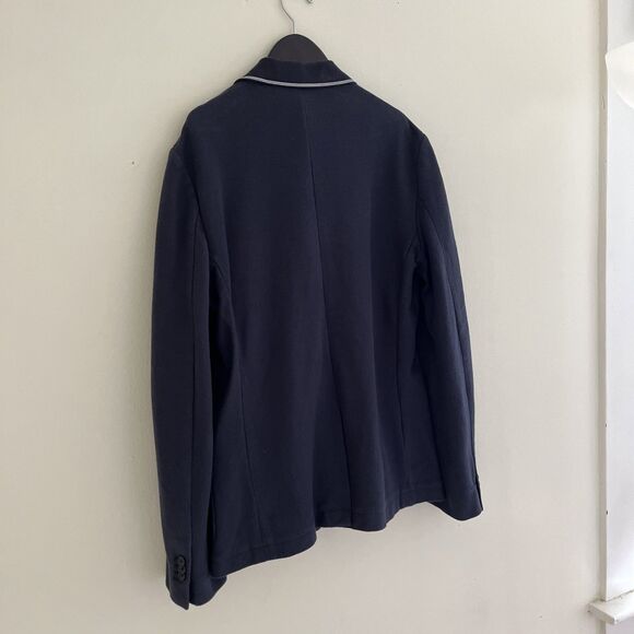 Gant Pique Weekender Fit Mens Summer Blazer Sportcoat Jacket, Dark Navy- Sz 50 - Picture 9 of 9